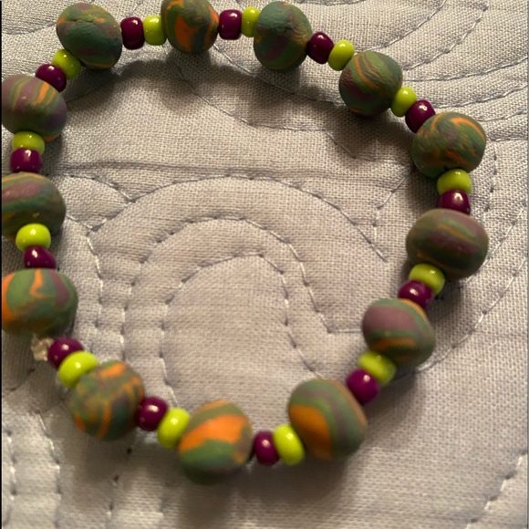 WOODEN BEAD BRACELETS SET OF TWO - Picture 3 of 3